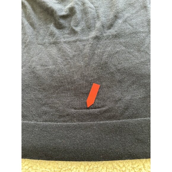 Madewell Merino Wool-Silk Blend Boat-Neck Sleeveless Knit Sweater Top Black Sz M - Picture 13 of 16